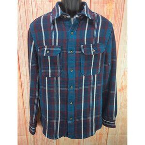 Southern Tide Men's Small Plaid Flannel Jacket 100% Cotton